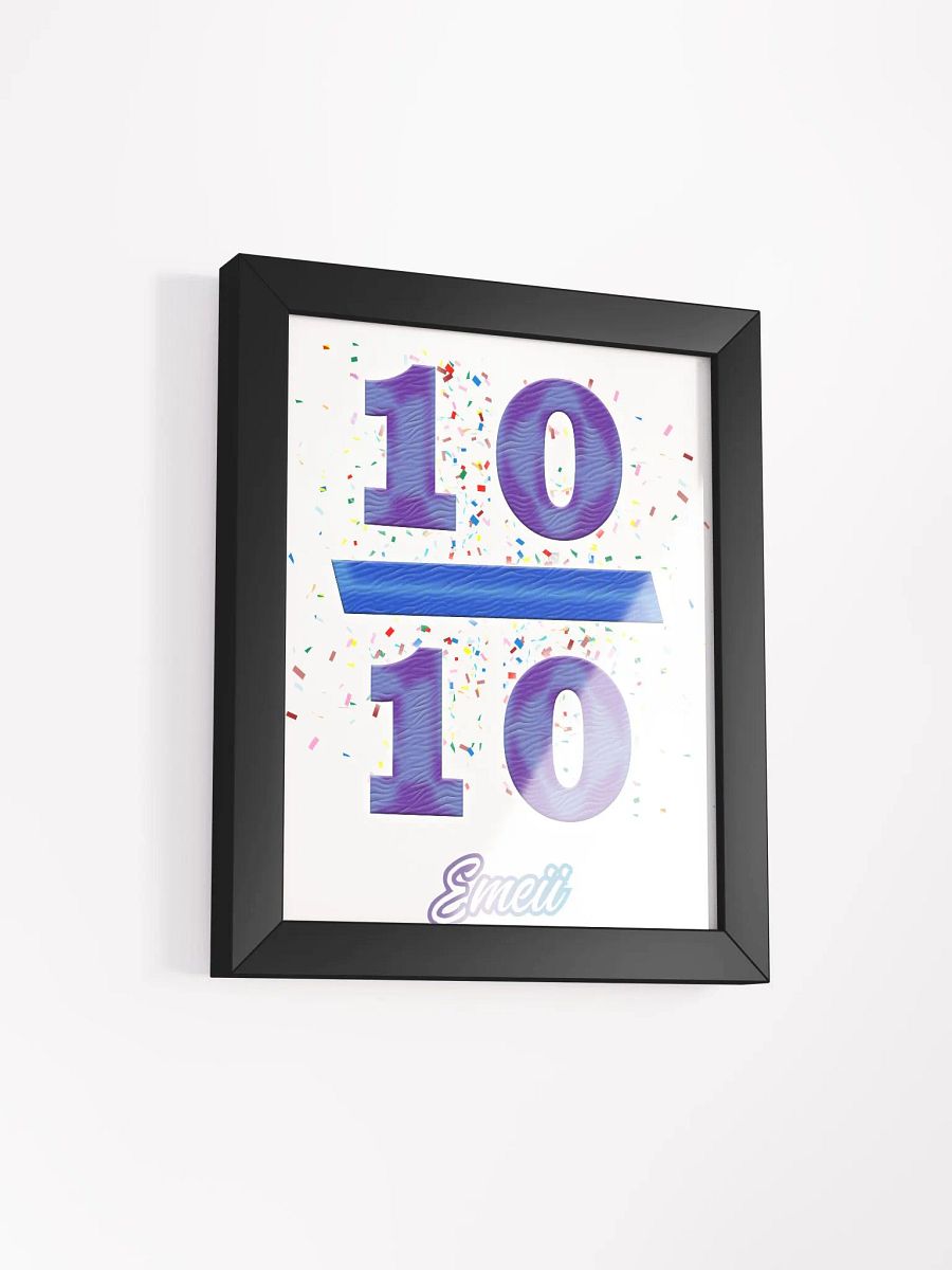 ''10/10'' Affiche mate encadrée de haute qualité product image (2)