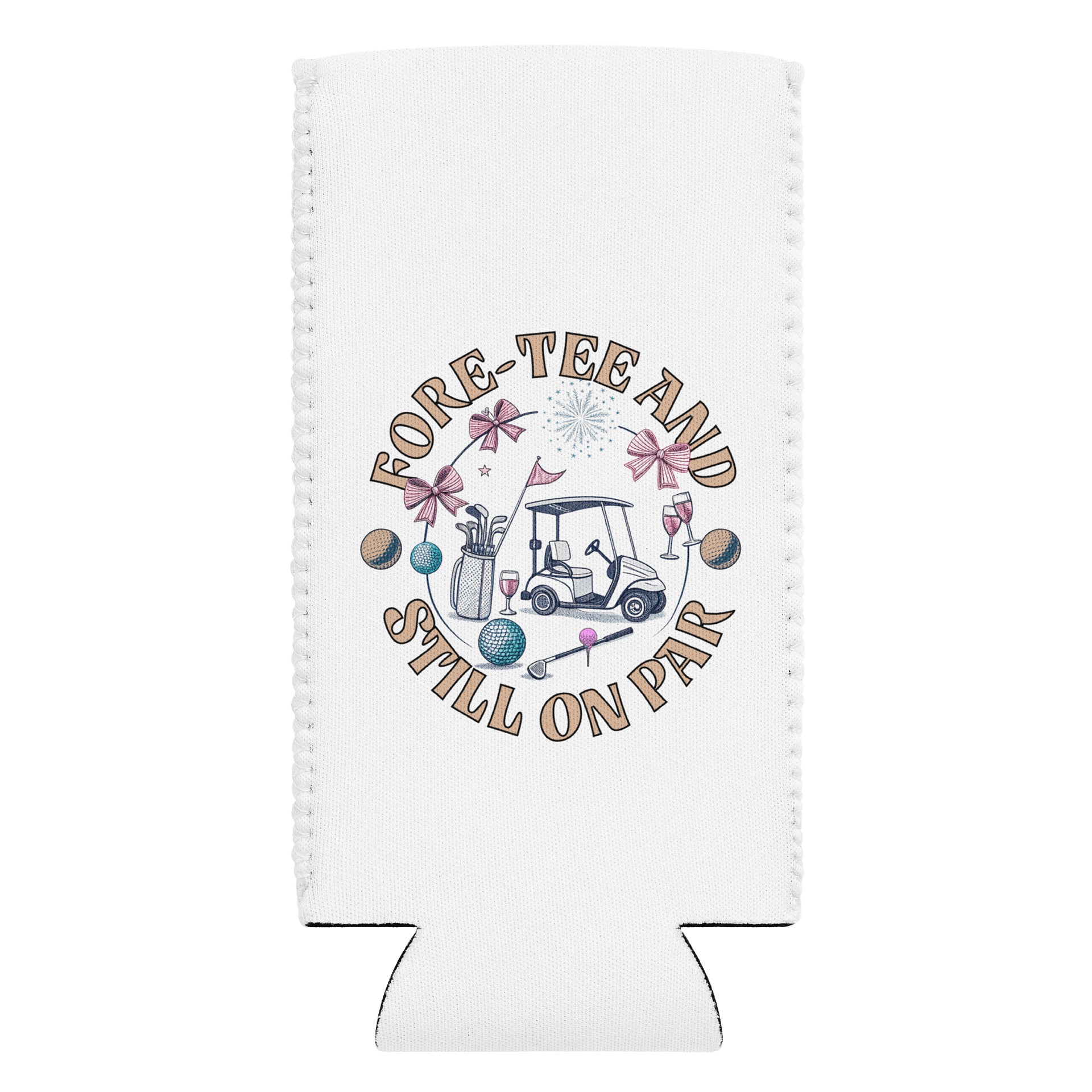 Fore Tee And Still On Par Golf Champagne Party Can Cooler product image (1)