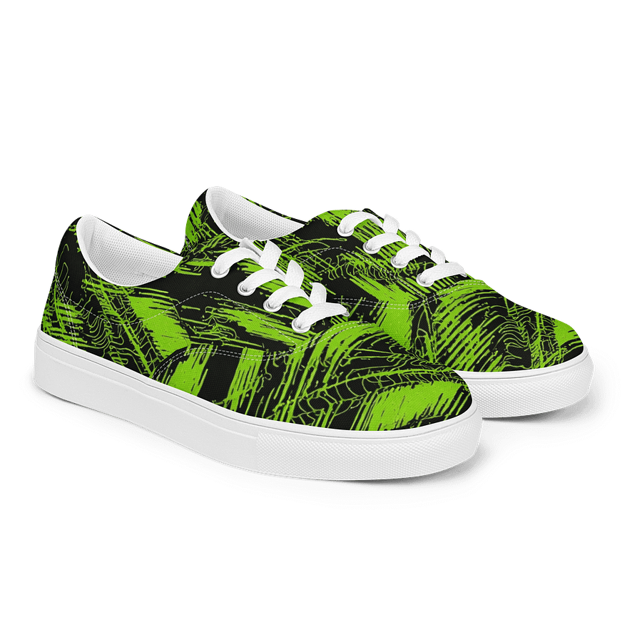 Neon Chaos Women's Canvas Sneakers product image (3)