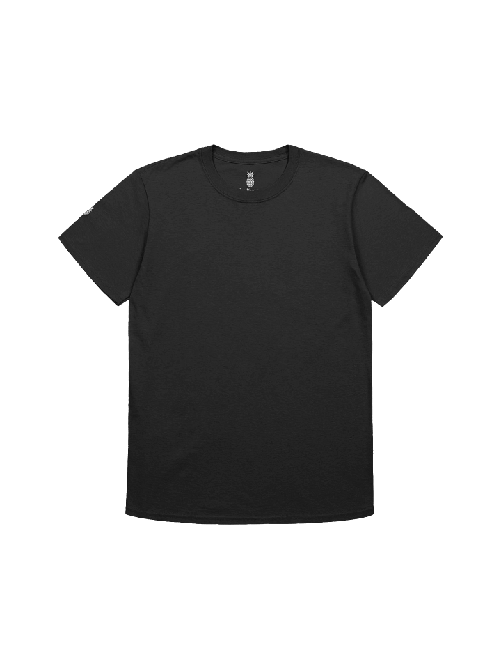 Relaxed Fit Lightweight Lucky Pineapple® Minimalist Sleeve Solid Color Unisex T-Shirt (Black & Dark Colors) product image (7)