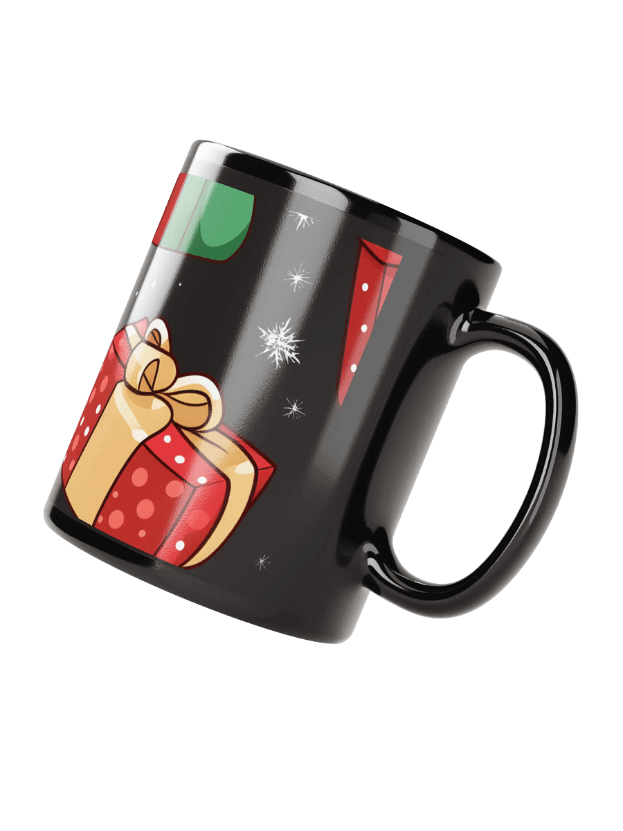 Festive Delights Black Glossy Mug product image (3)
