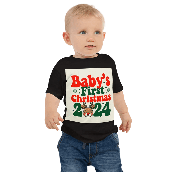 Festive Baby's First Christmas 2024 Tee product image (1)