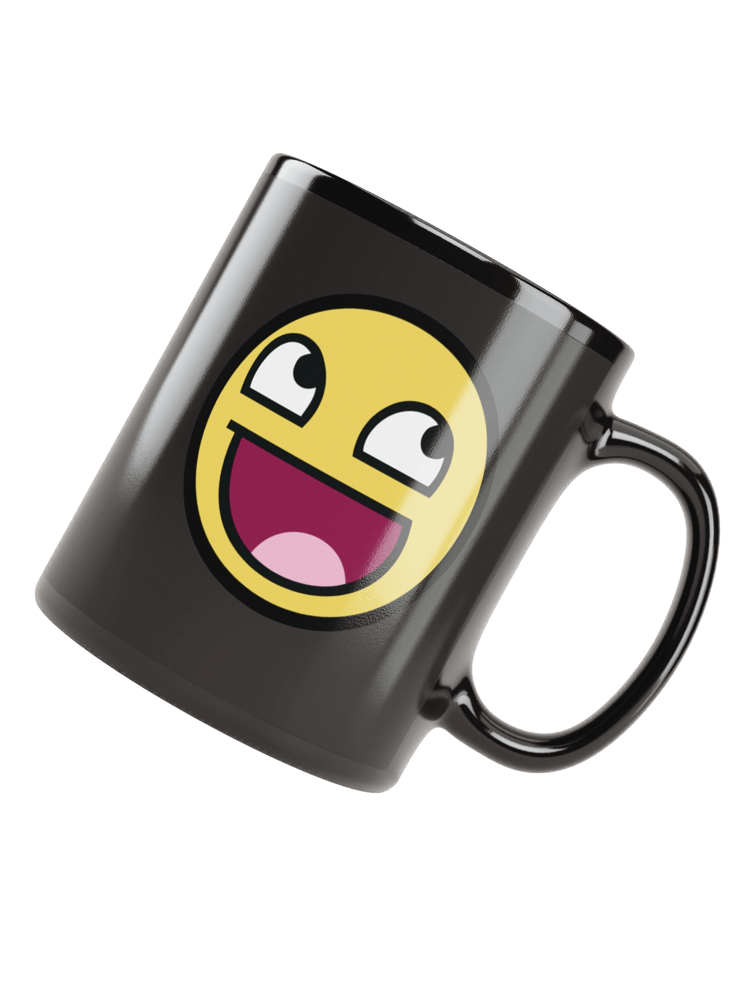 Excited Emoji Black Coffee Mug product image (5)