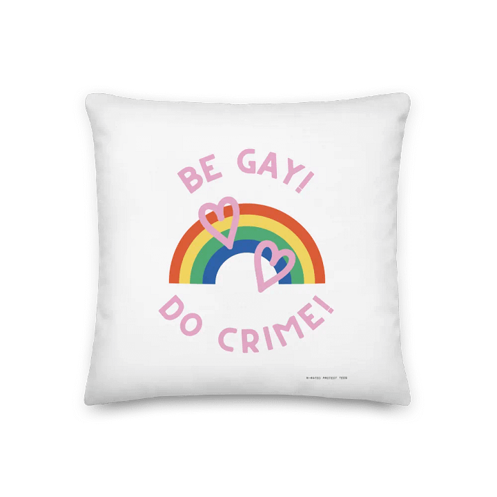 Rainbow Rebellion Premium Pillow White product image (1)