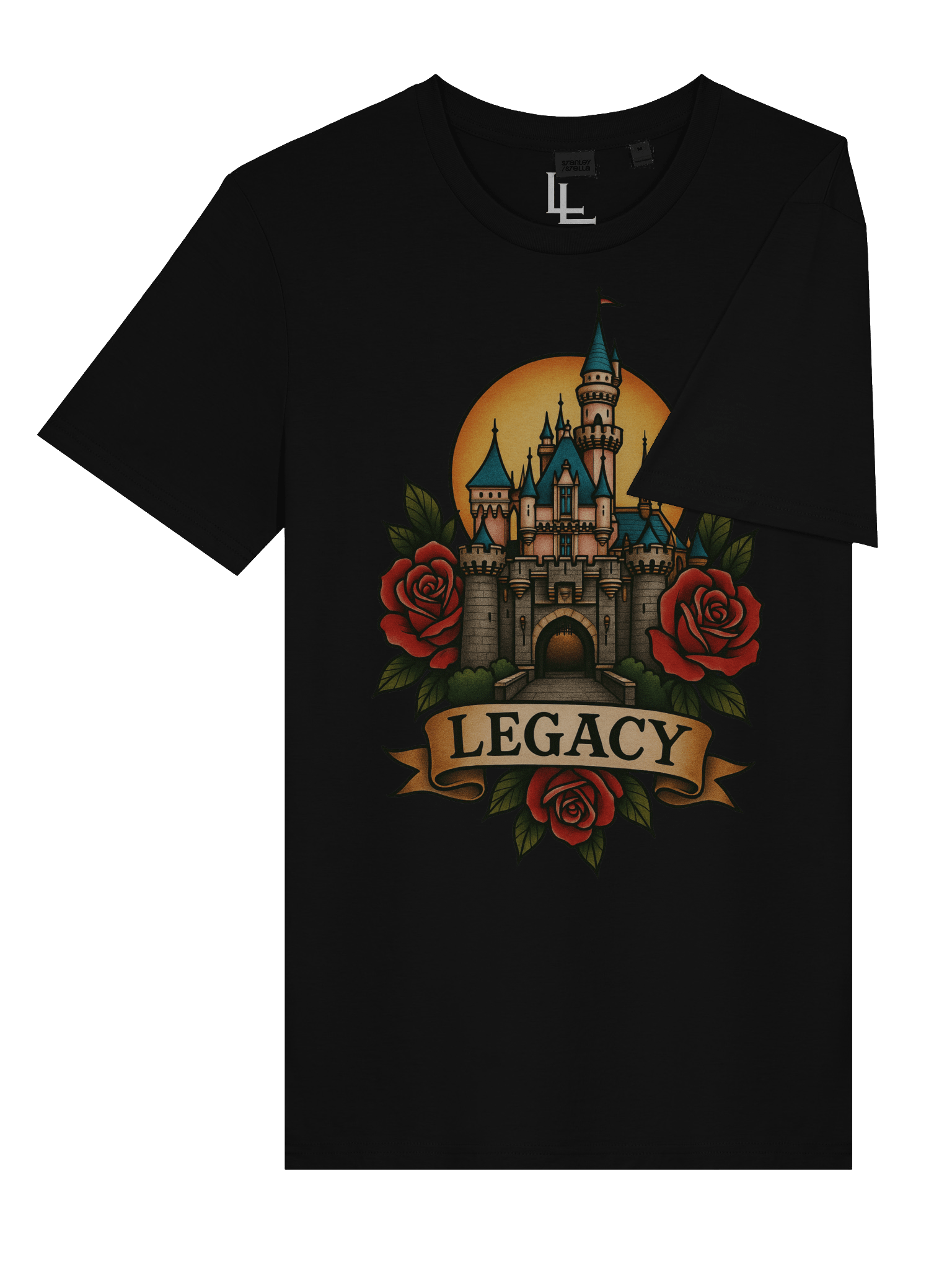 Neo-Traditional Disneyland Tee | Black product image (7)