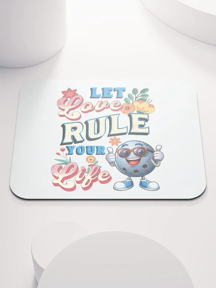 Let Love Rule Your Life Bowling Mouse Pad product image (1)