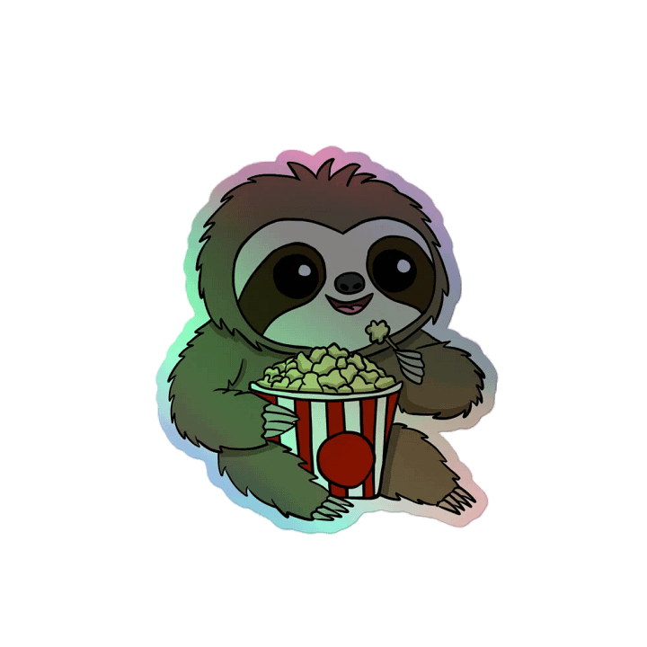 Holographic Sticker Sheet - Popcorn product image (2)