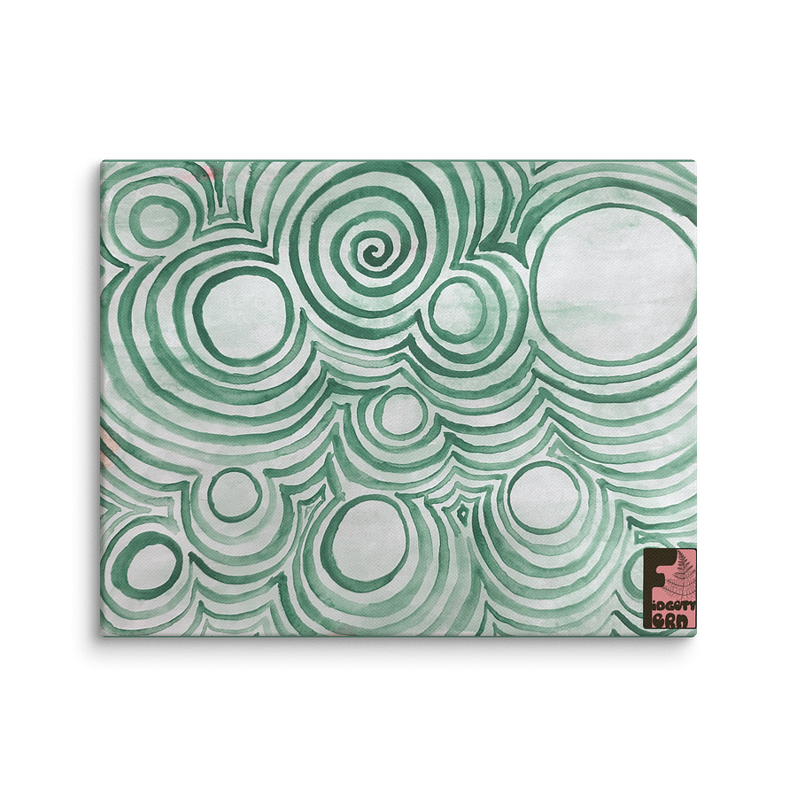 "Green Swirl" Canvas Print product image (1)