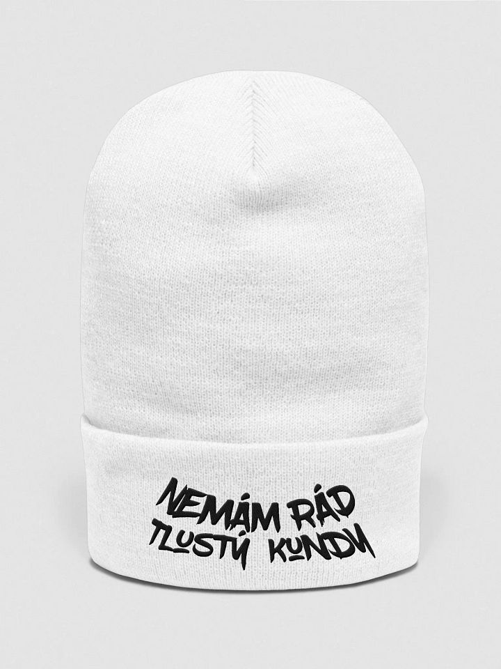 nemam rad beanie white product image (1)