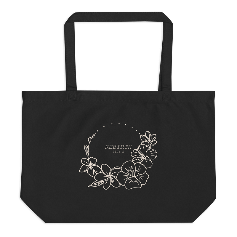 REBIRTH Organic Cotton Tote Bag - Black