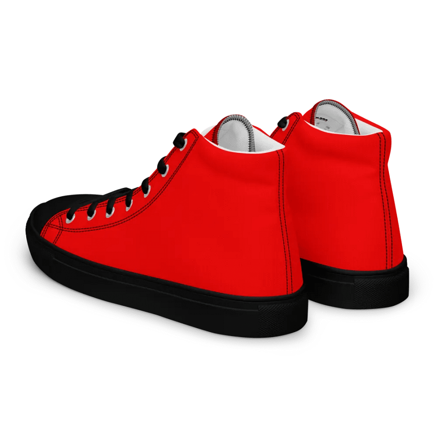 Men's Red High Top Canvas Shoes product image (5)
