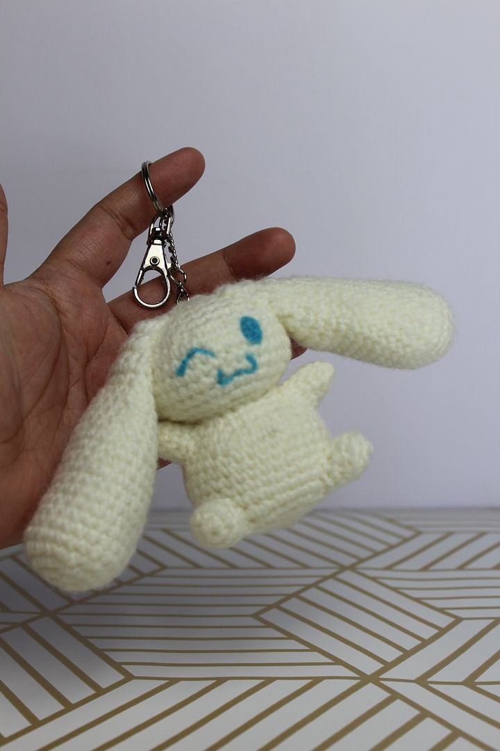 Clearout! Crocheted Cinnamoroll Keychain product image (1)