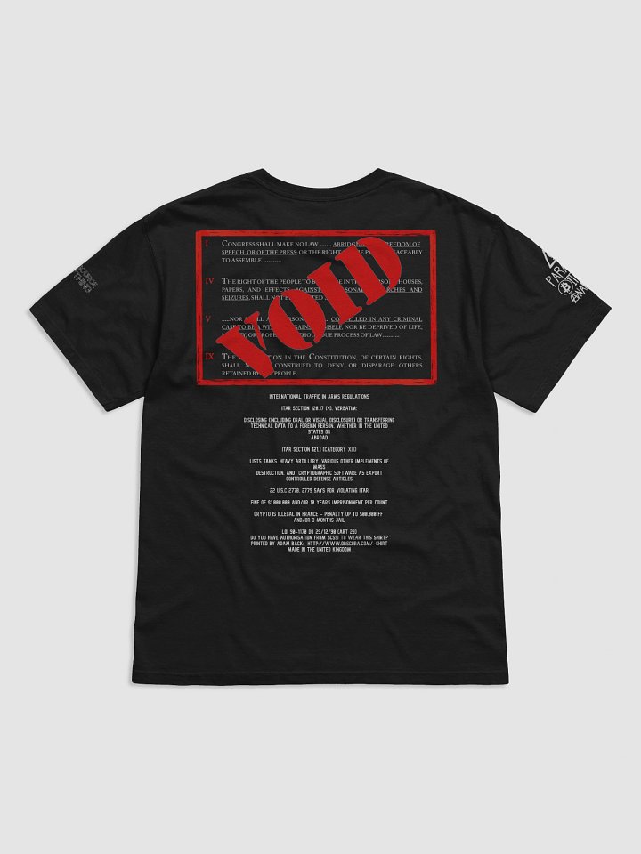 RSA Munitions T-Shirt - From OG Adam Back product image (2)