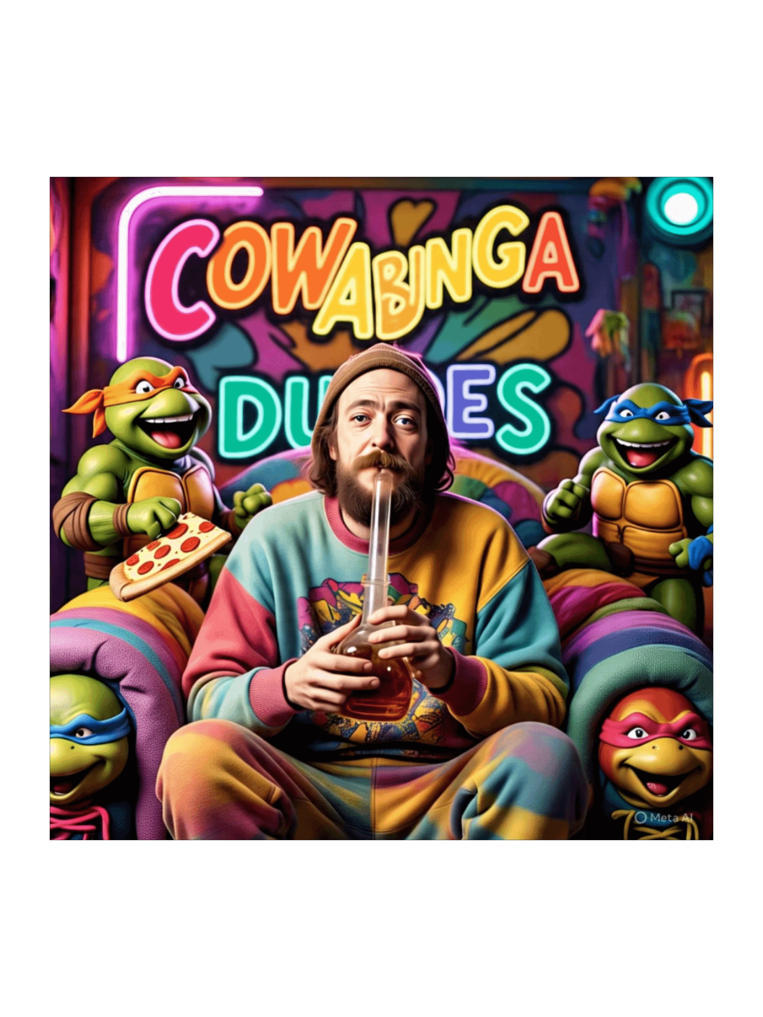 Cowabunga Kiss Cut Stickers product image (2)