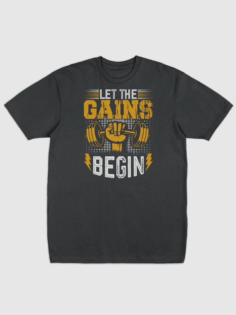 GAINS Fist Barbell Men's Tee product image (1)