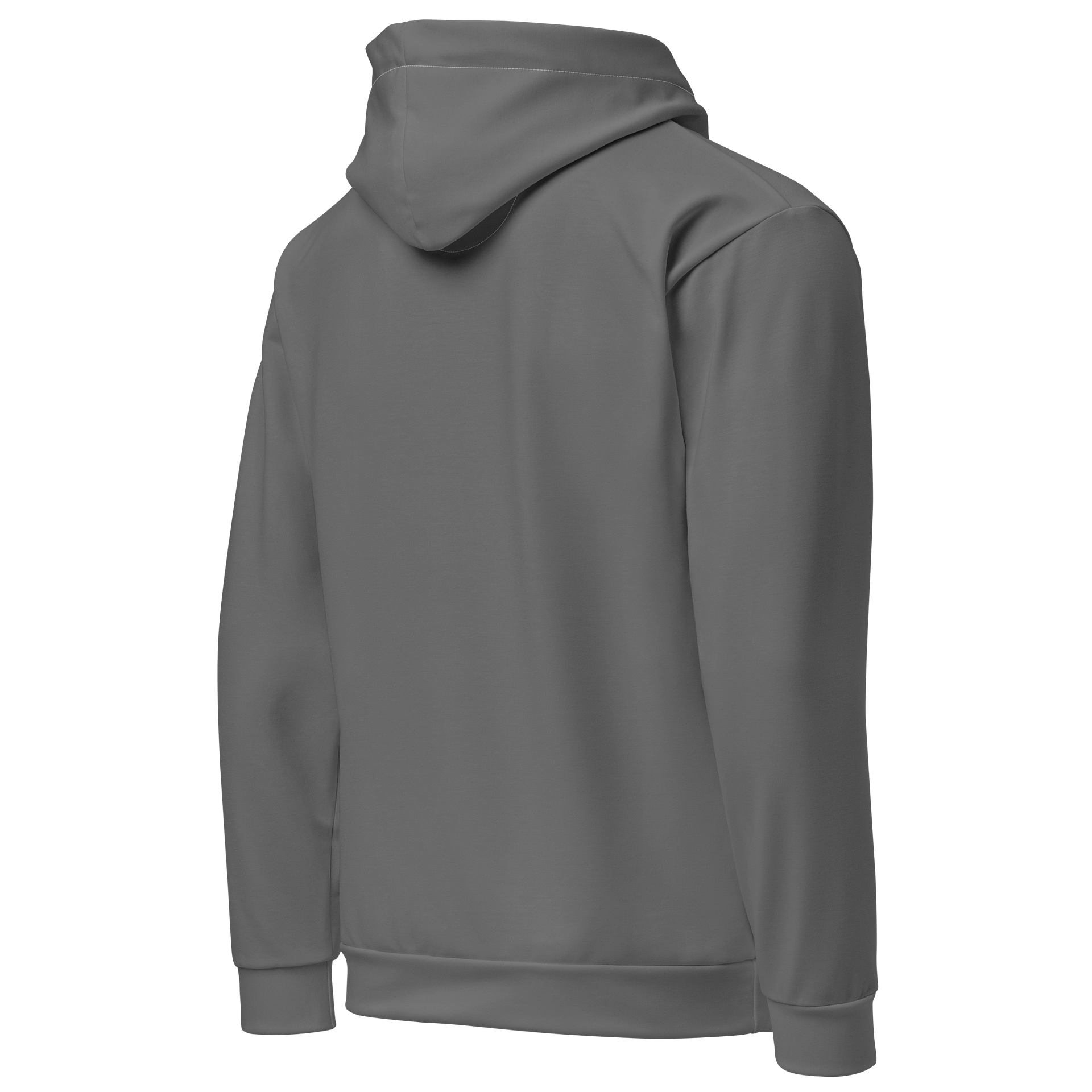 Thunderstorm Gray Solid Color Eco Friendly Pullover Unisex Hoodie product image (5)