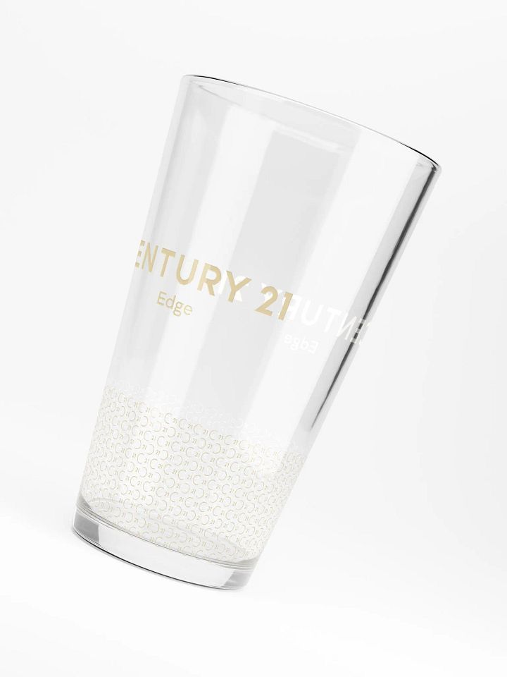 Shaker Pint Glass with Gold CENTURY 21 Edge Wordmark product image (2)