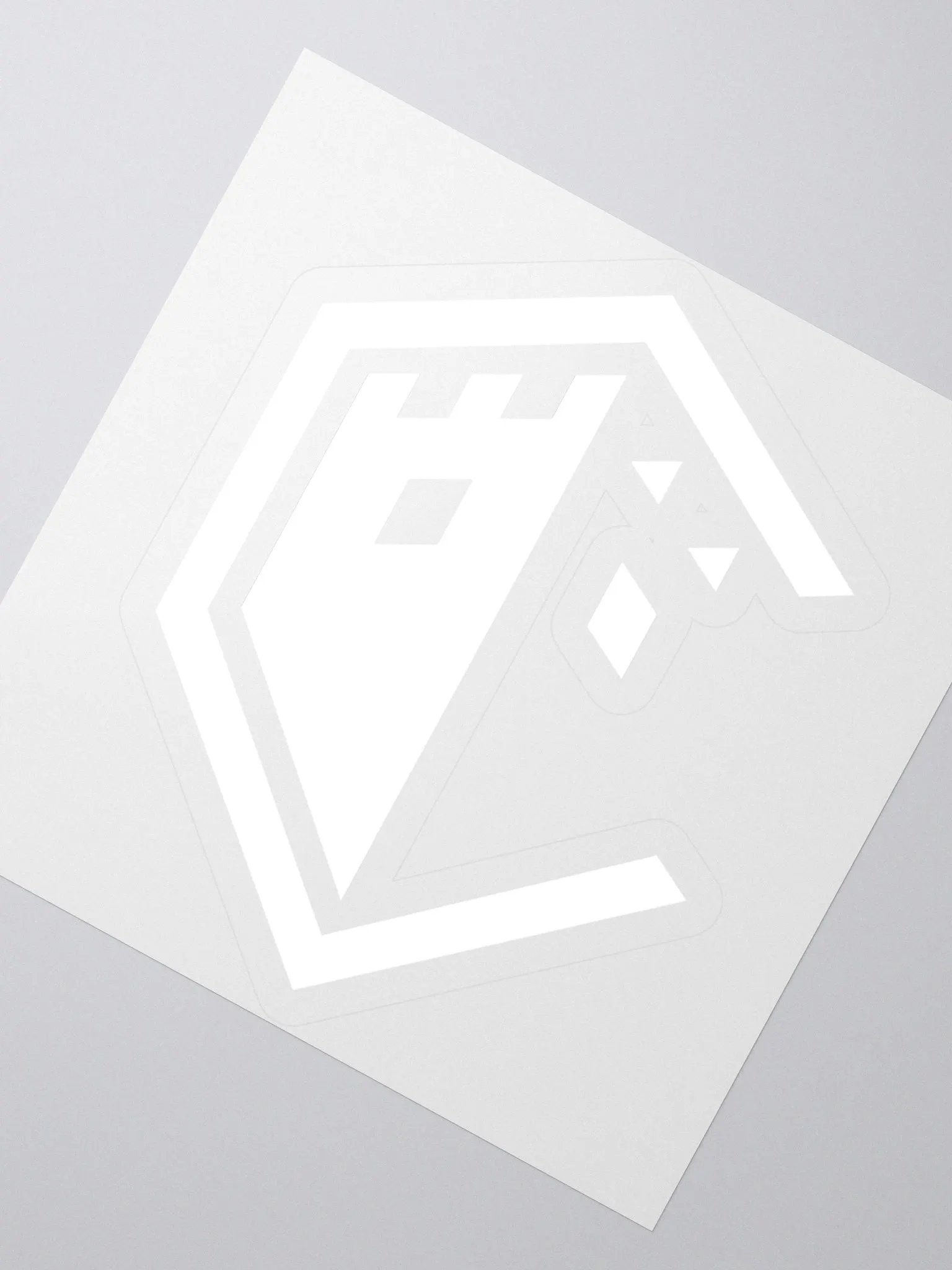 Castle Logo Sticker White product image (1)