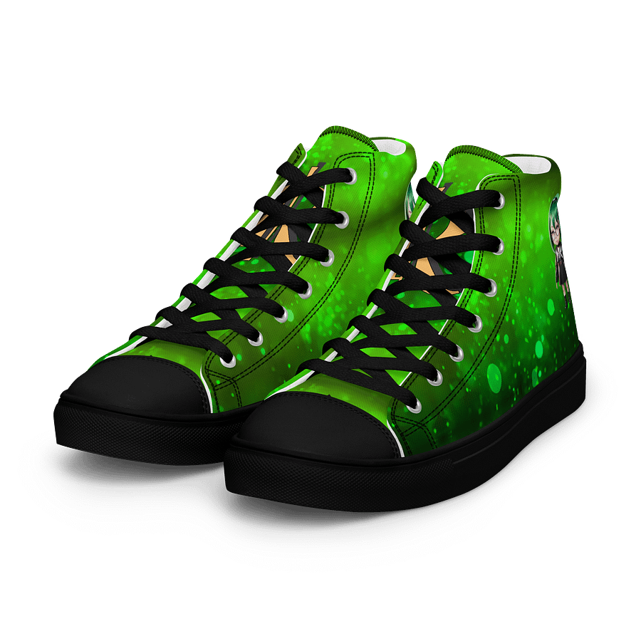 (Green CHIBI) K Women's High Top Canvas Shoes product image (6)