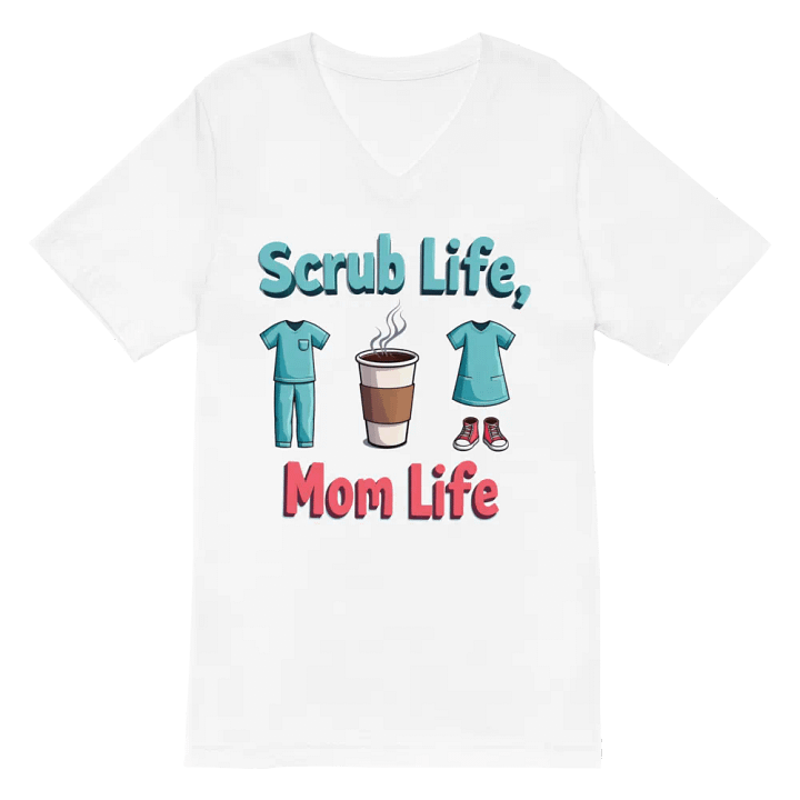 Scrub Life, Mom Life V-Neck Tee product image (6)