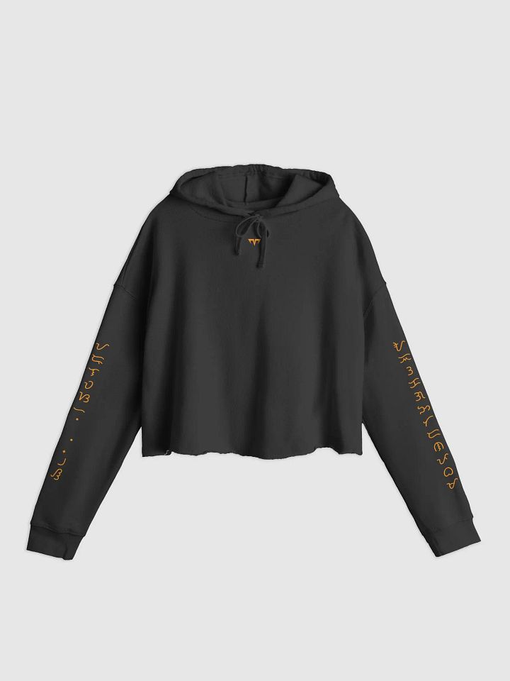 Women's Casualwear - Crop Top Hoodie - Anino Collection - Baybayin Print product image (2)