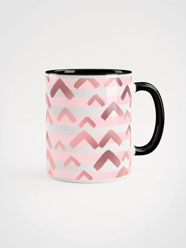 Rose Gold Chevron Bliss | Ceramic Mug product image (1)