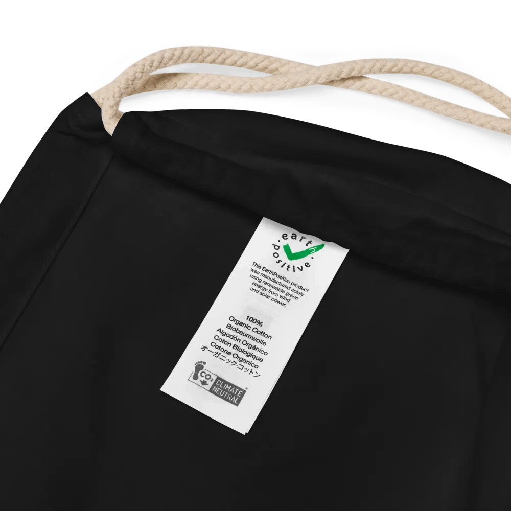 Redeemed by the blood of Jesus - Ephesians 1:7 Organic Cotton Drawstring Bag product image (3)