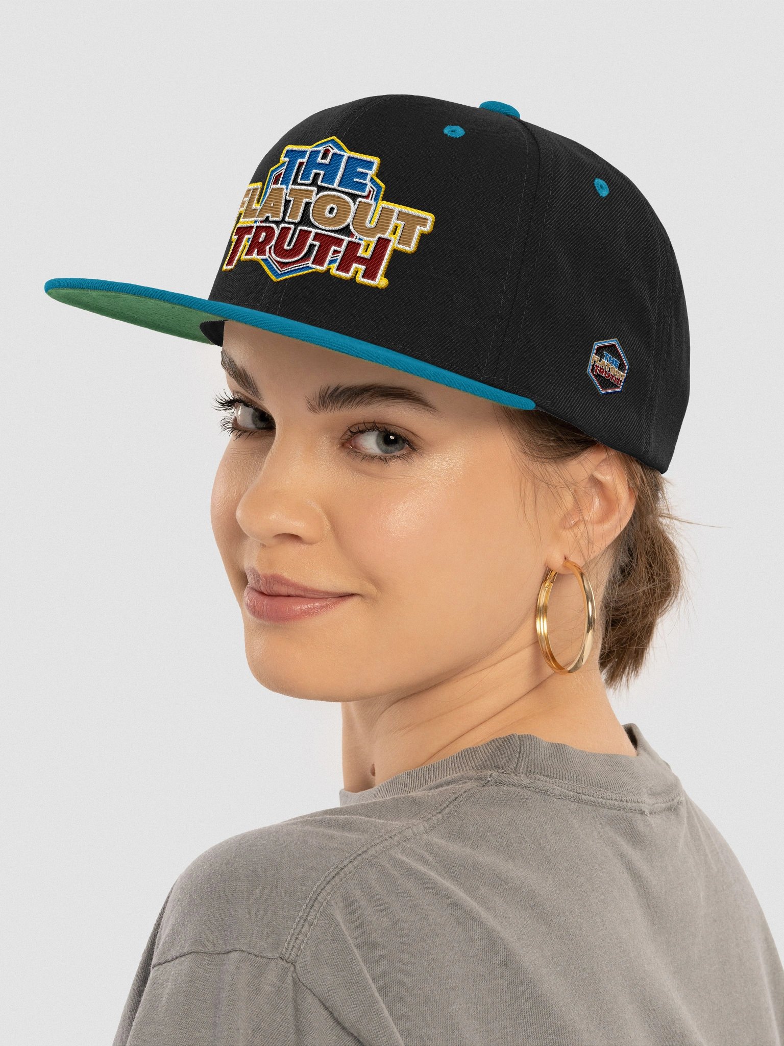 TFOT Embroidered Bold Sandy Hex Flat Snapback Hat product image (1)