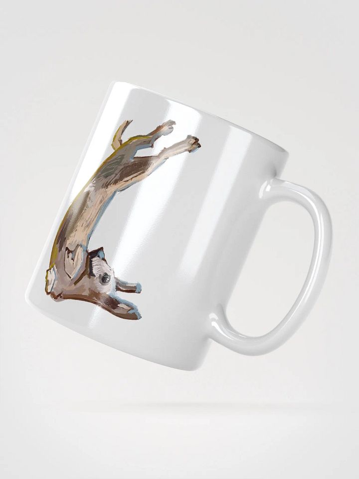 Orejas being cute painting, White Glossy Mug product image (5)