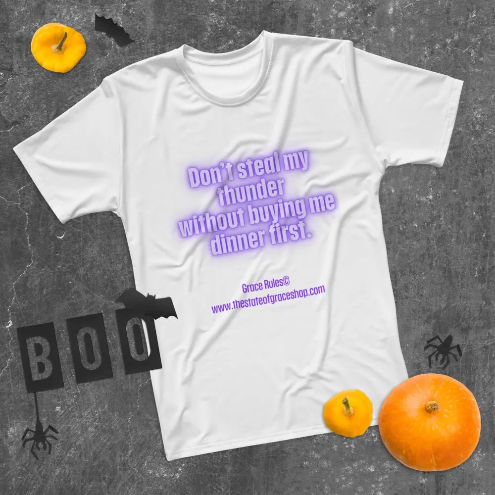 FUNNY TEES 4 U FOR MEN “Don’t steal my thunder without buying me dinner first.” product image (11)
