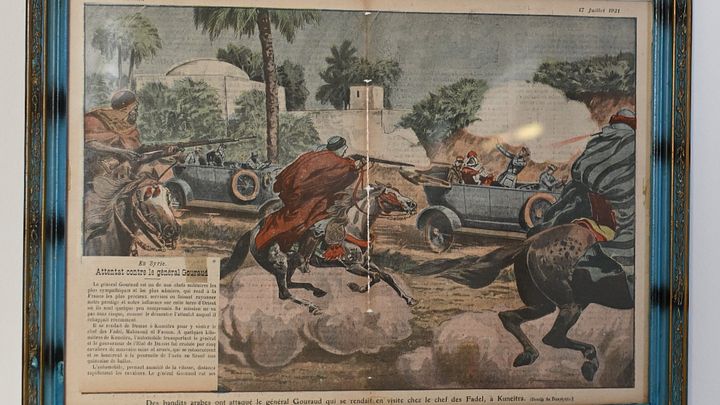 لوحة محاولة اغتيال الجنرال غورو 1921 product image (1)