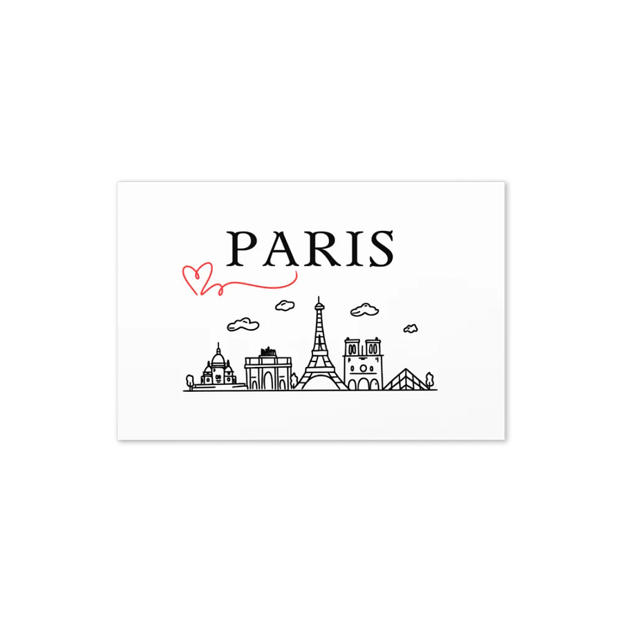 Love Paris with Monuments Greeting Card | Thank-You Note product image (3)