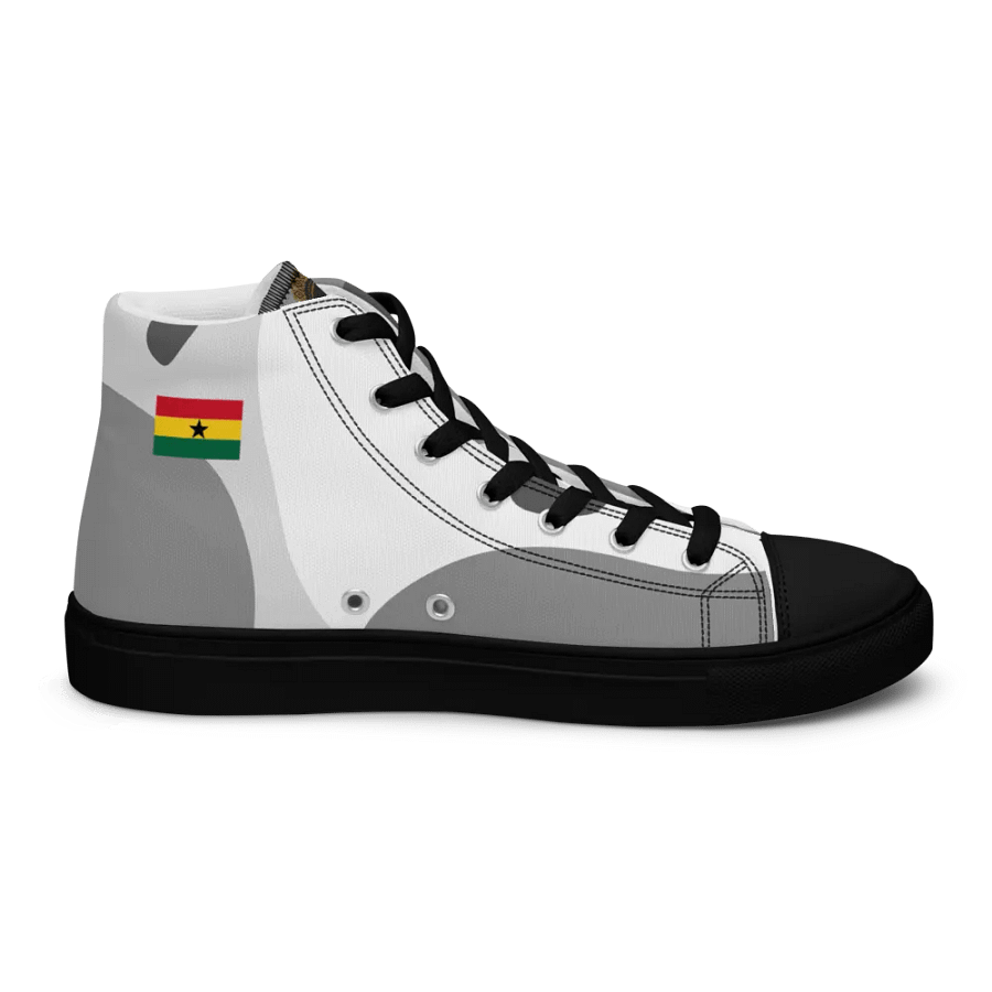 Ghanaian Emblem High Top Canvas Shoes product image (8)