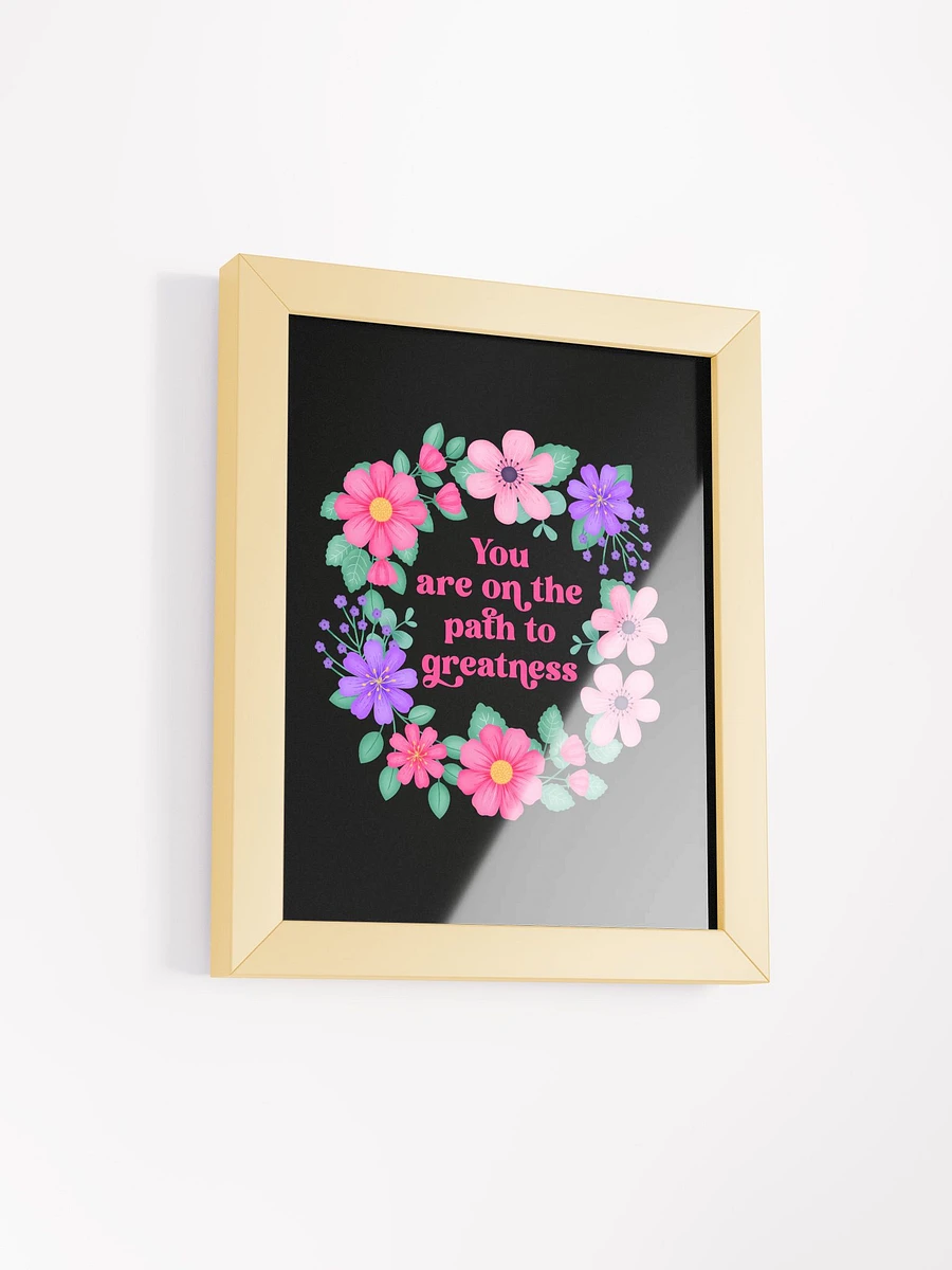 You are on the path to greatness - Motivational Wall Art Black product image (2)