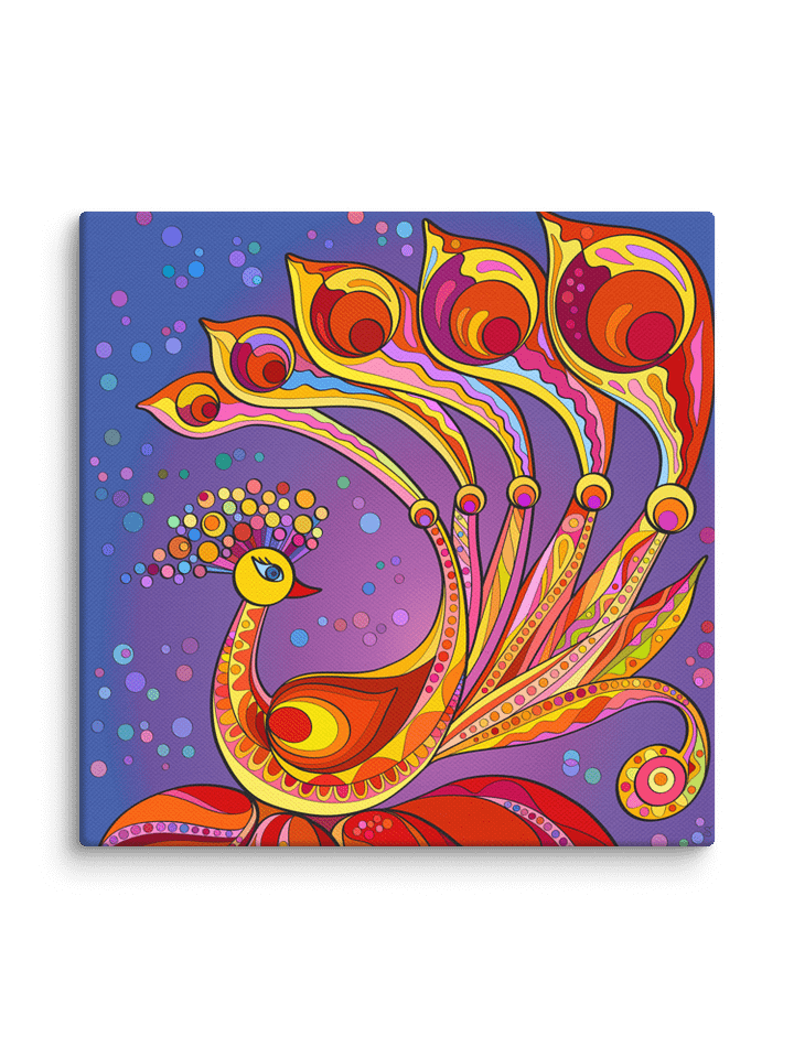 Majestic Peacock Canvas Art - Happy Bird product image (44)