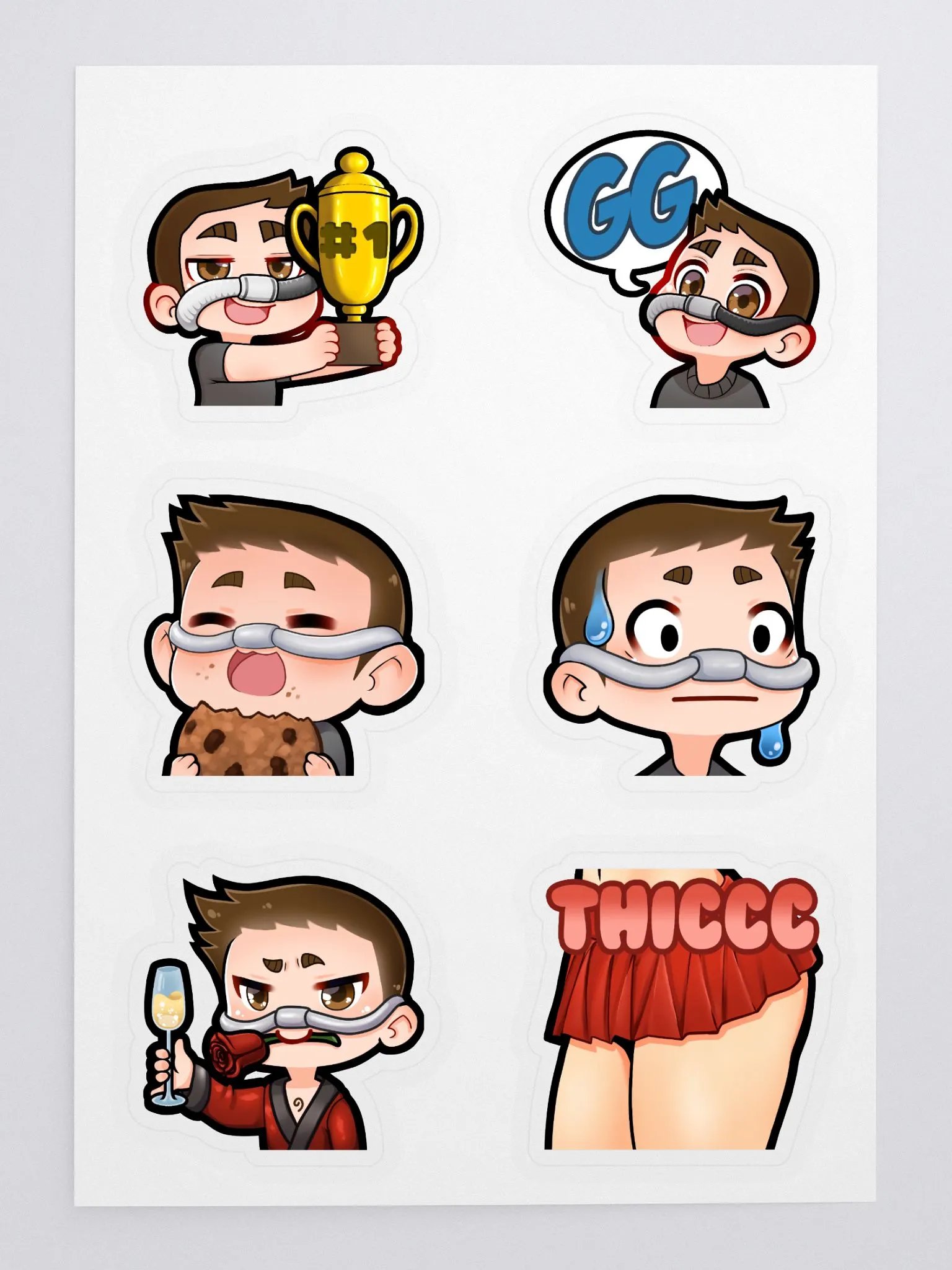 Emote Stickers (2 Inches) product image (2)
