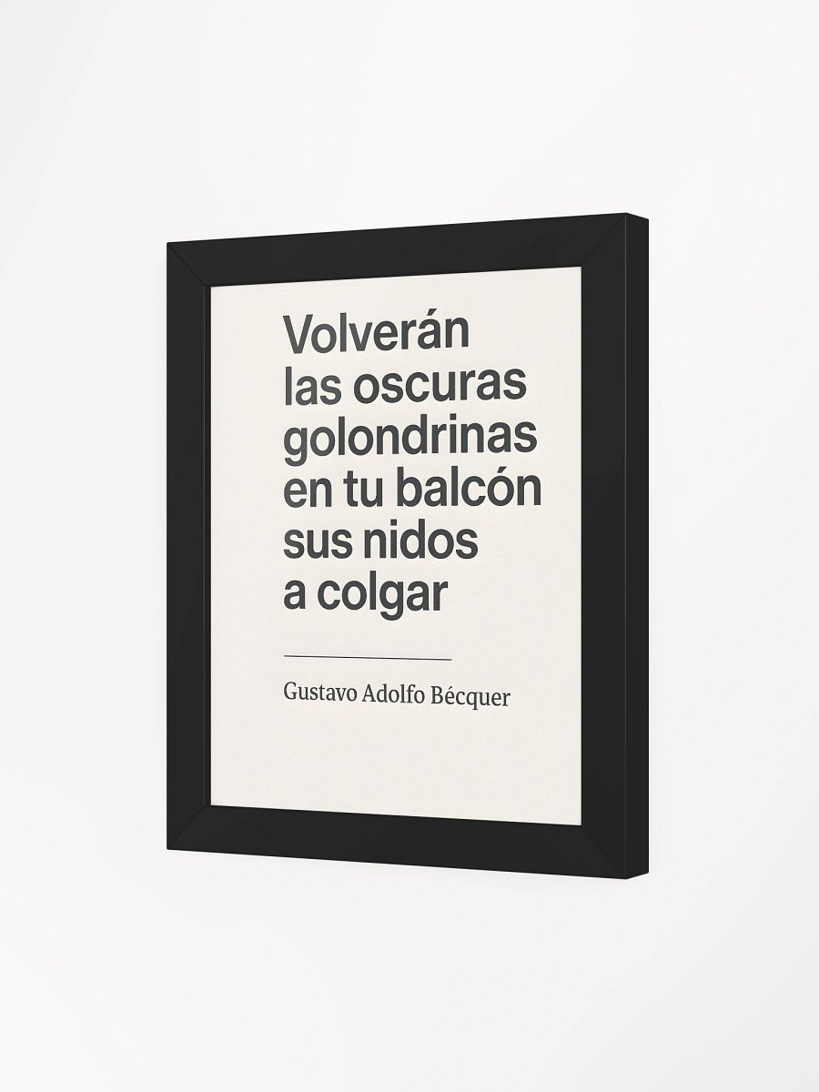 "Póster Poético Bécquer • Rimas • Fine-Art Matte Premium • A2/A3 • Literatura Clásica" product image (3)