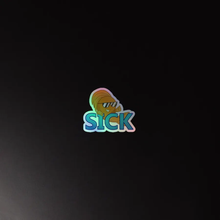 Sick Fish Holographic Sticker product image (2)