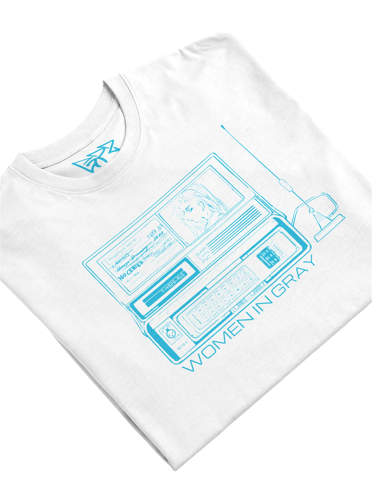 Women in Gray - Mobile Phone T-Shirt (blue) product image (62)