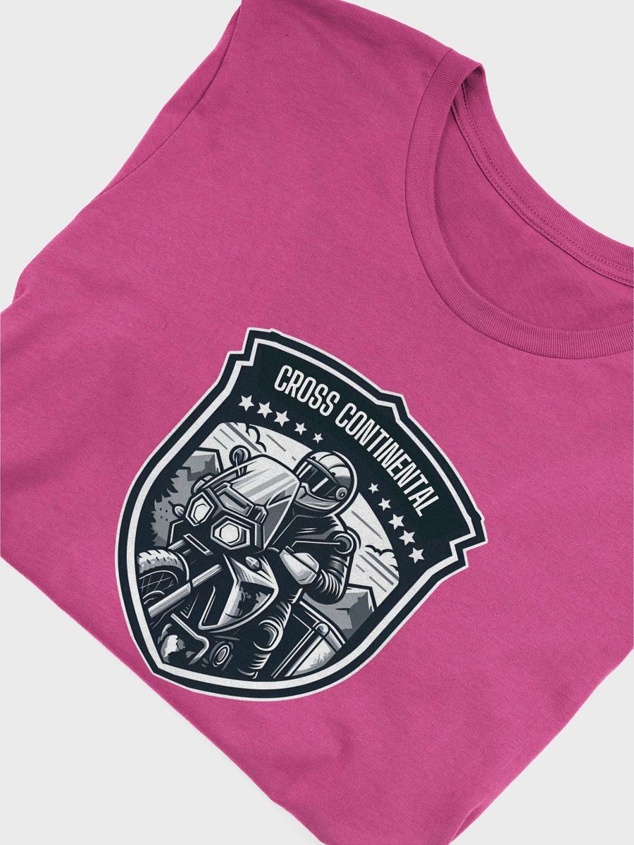 Retro Rider Emblem T-Shirt | AI Design cross continental product image (5)