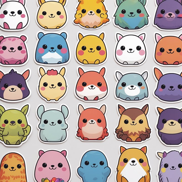 Sticker Bundle | Cartoon Animals and Fantasy Creatures product image (1)