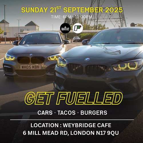 “GET FUELLED” IS COMING TO TOTTENHAM! 🌮🚗💨

Expect cars 🚗, tacos 🌮, burgers 🍔, smoked brisket 🍖, smoked ribs 🍗, and loaded fri...