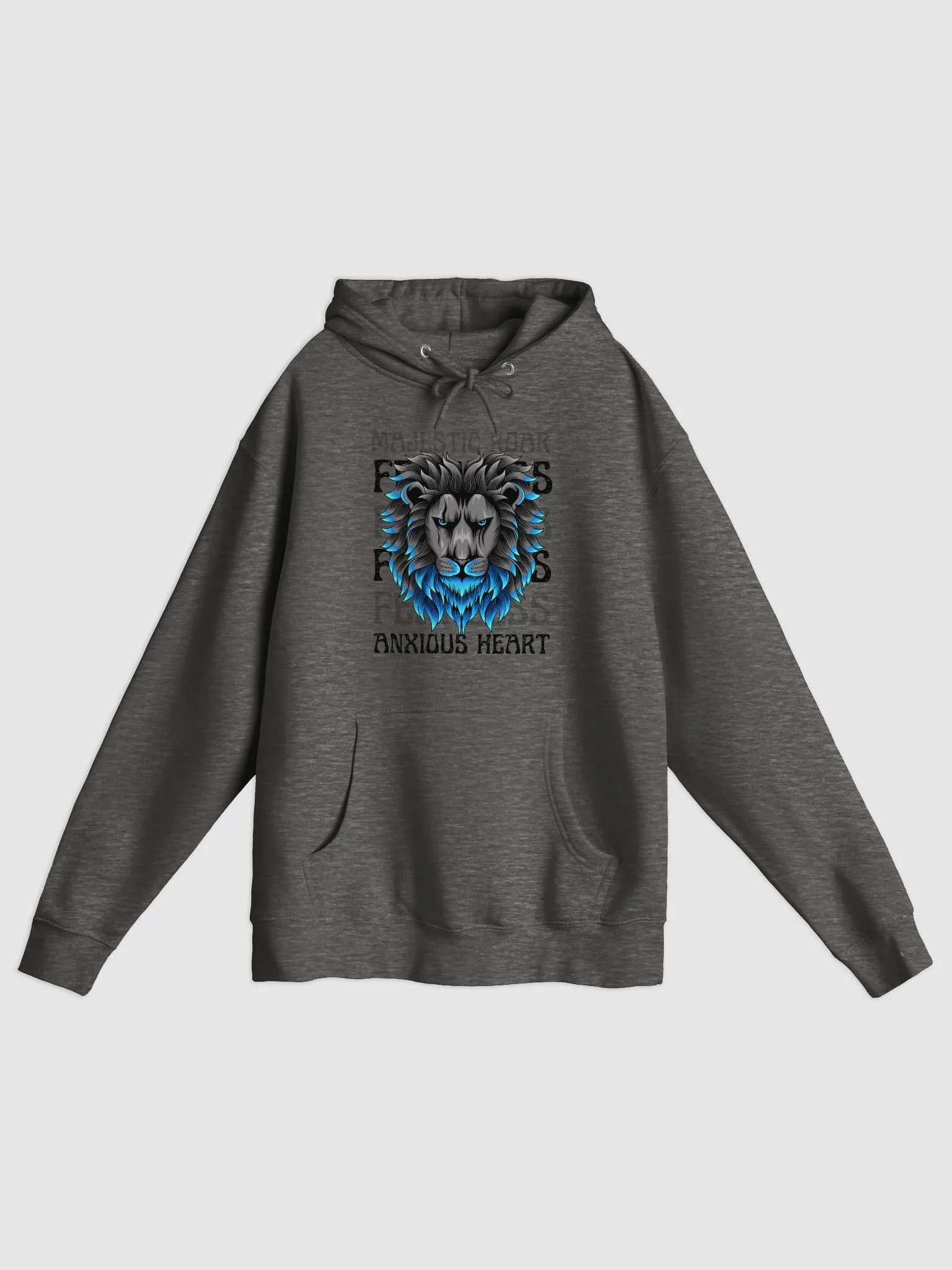 Majestic Blue Lion Graphic Hoodie product image (5)