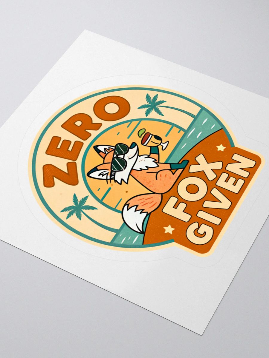 Zero Fox Given Beach Fox Kiss Cut Stickers product image (9)