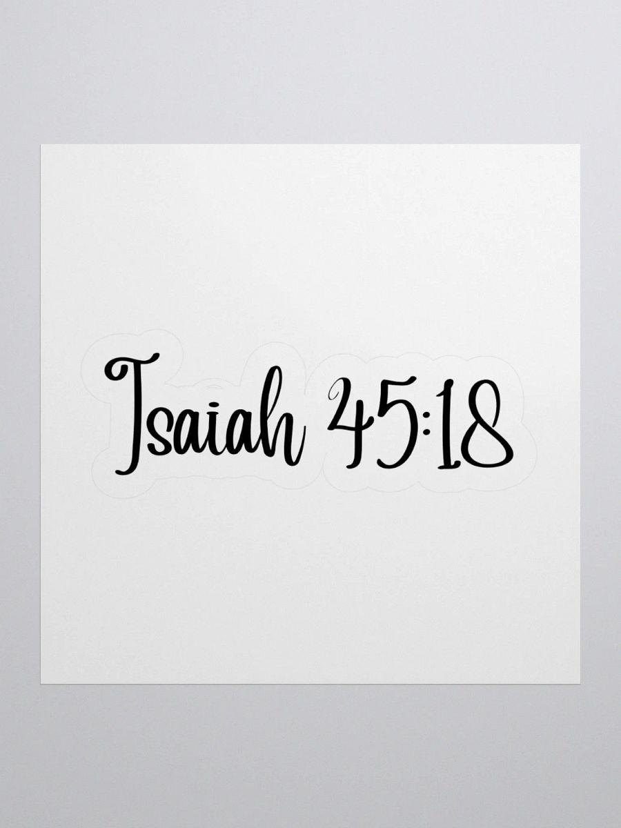 Isaiah 45:18 product image (1)