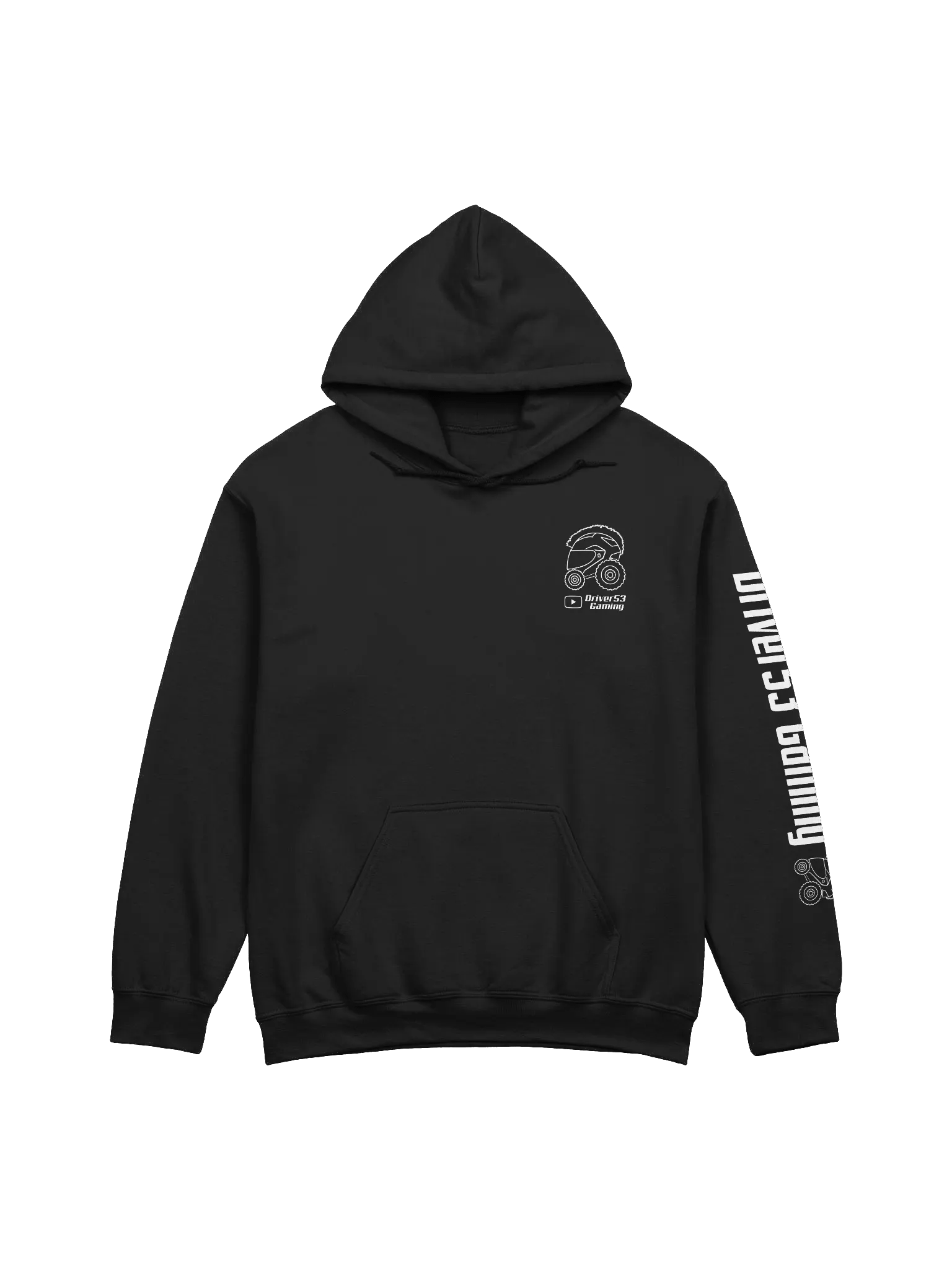 Driver53 Gaming Simplified Hoodie w/ White product image (1)