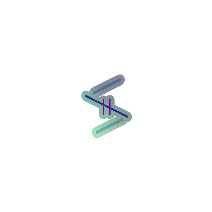 'PaperCup' holo logo sticker product image (2)