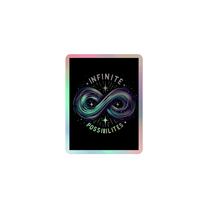 Infinite Possibilities Galaxy Holographic Sticker product image (1)