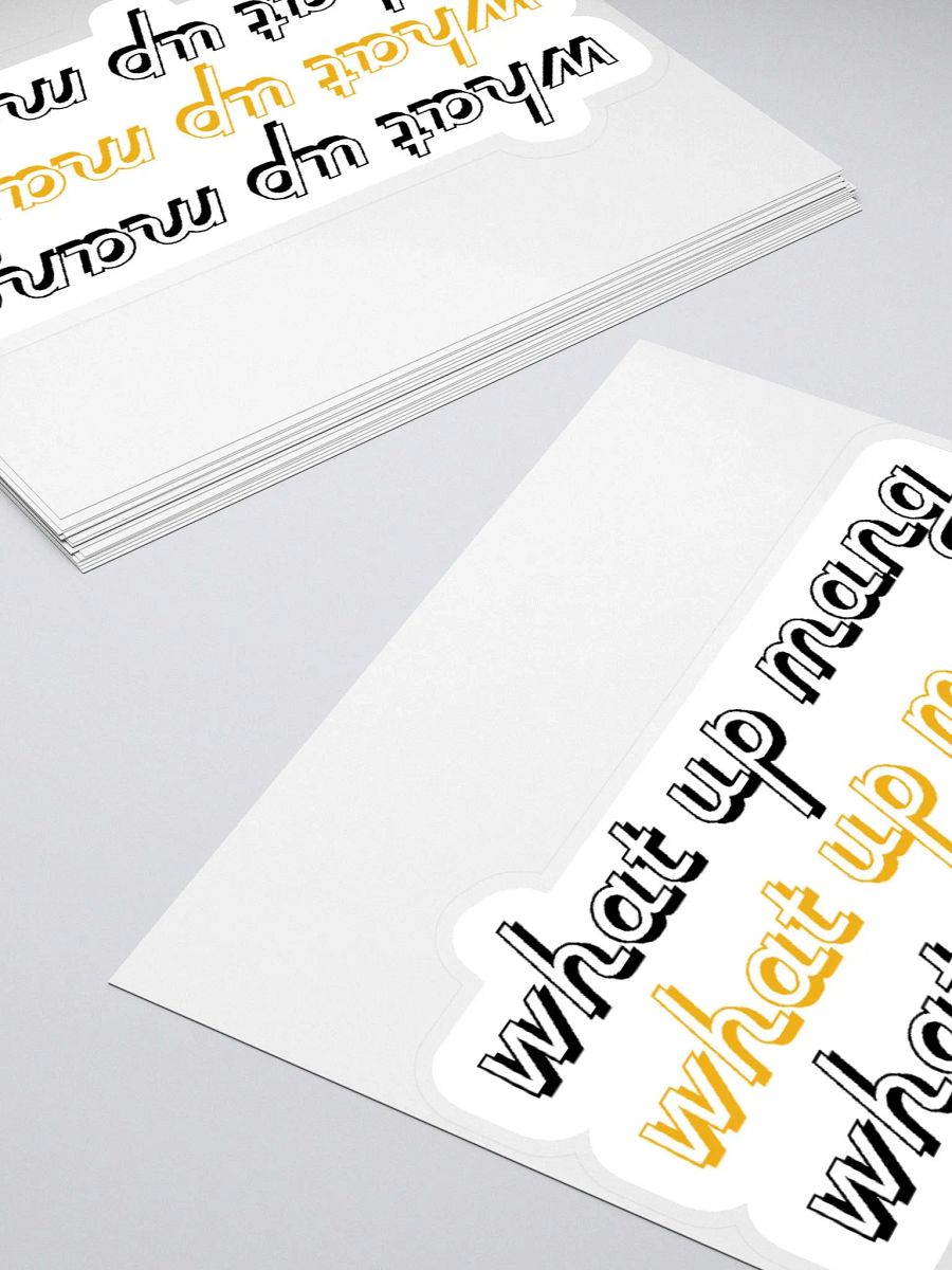 what up mang? black & gold sticker product image (11)