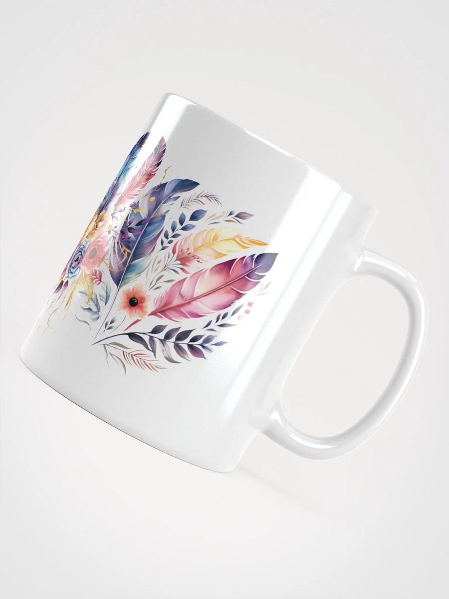 Vibrant Feathers and Roses Mug product image (5)